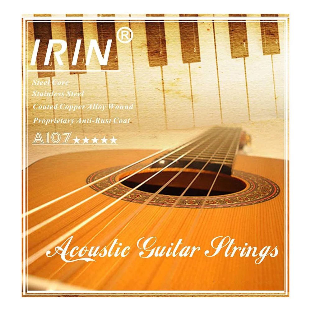 Сменные Струны для акустической гитары полный комплект 6 шт. (.011-.052) стальной