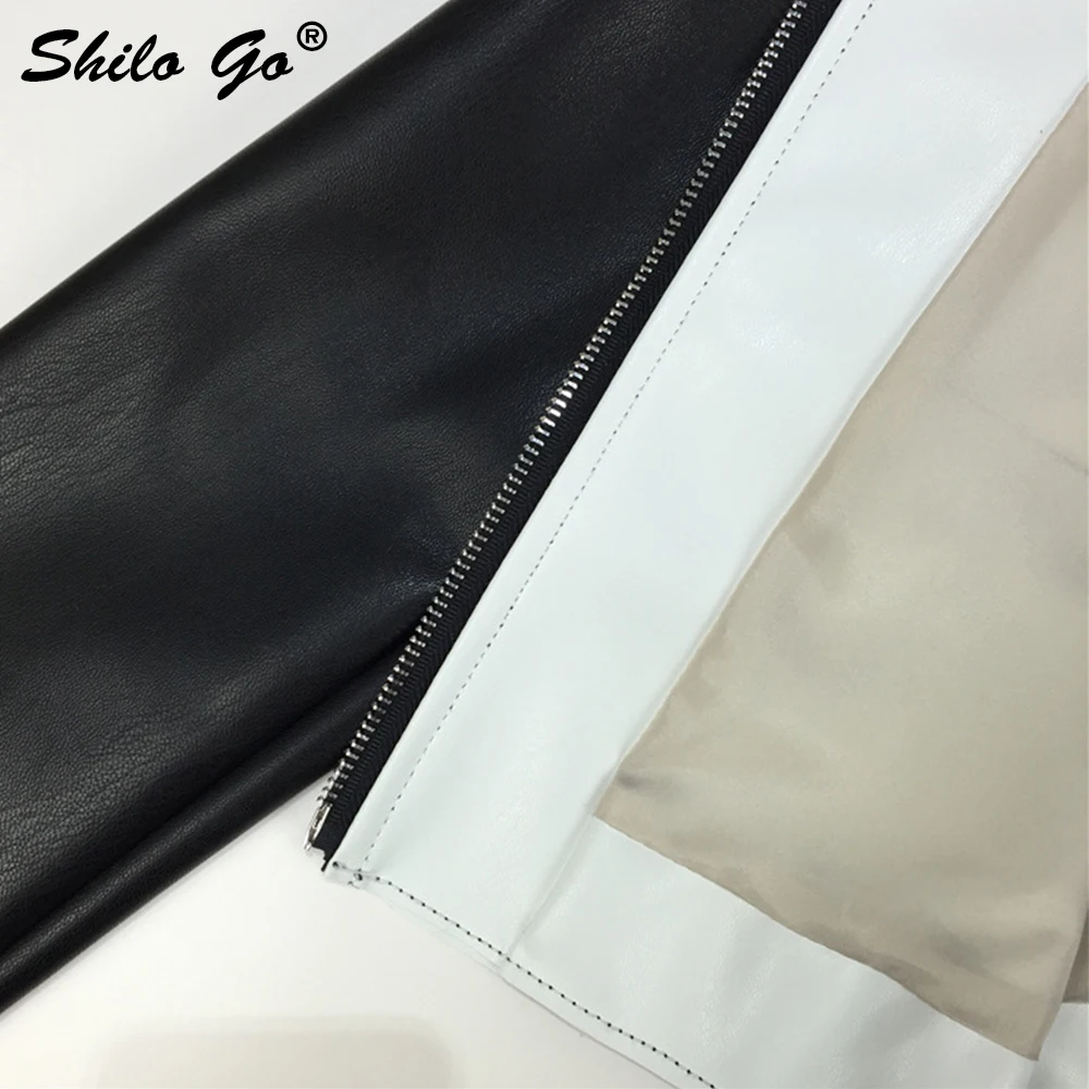 

Streetwear Leather Jacket Womens Autumn Fashion Faux leather coat lapel collar long sleeve zipper Casual jacket winter outwear