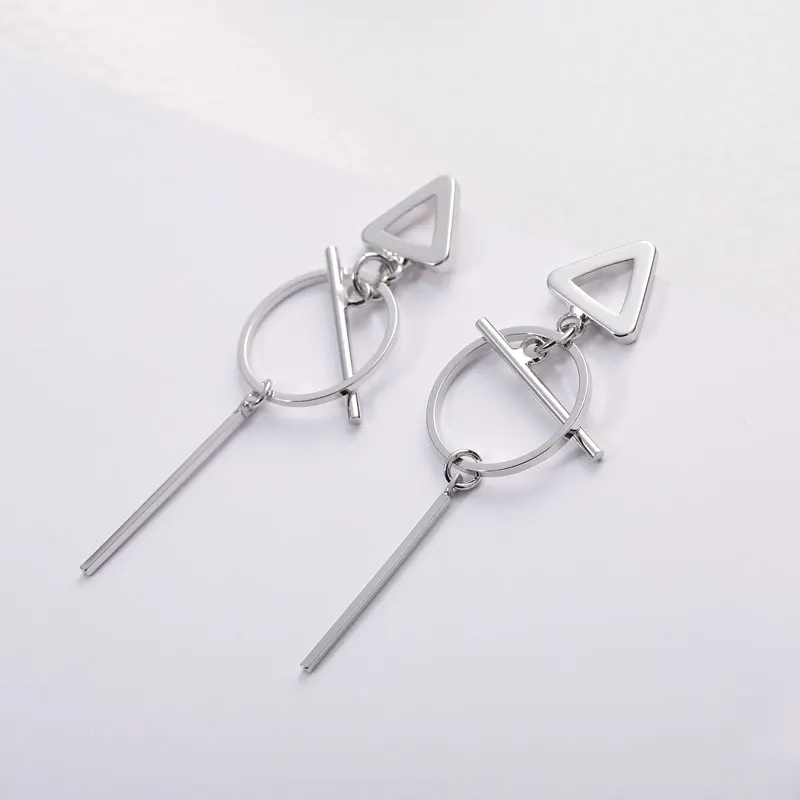 Женские Геометрические прямоугольные серьги-подвески Manxiuni из продолговатого