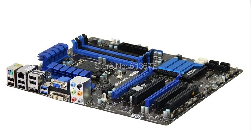 MSI ZH77A-G43 оригинальная настольная материнская плата DDR3 LGA 1155 для I3 I5 I7 cpu 32GB H77 PC продажи материнской платы