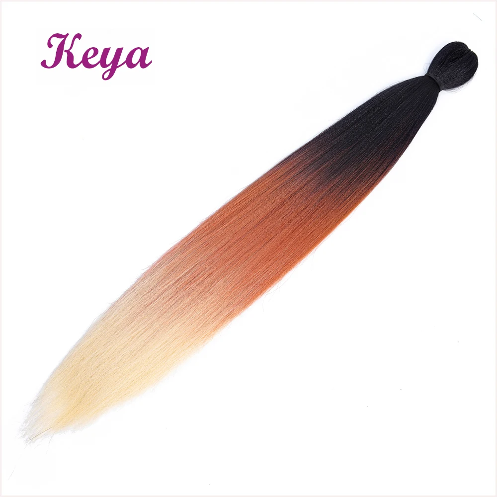 Keya Easy Jumbo предварительно растянутые косы EZ Braid натуральные слои Омбре крючком 24