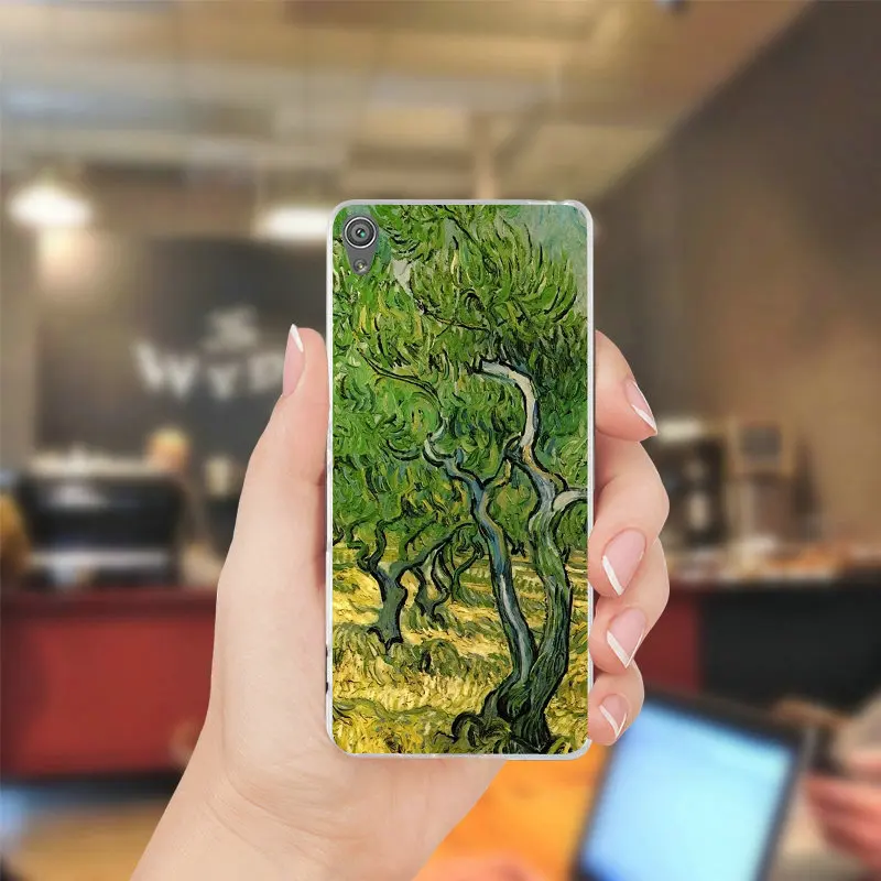 For Sony Xperia Z Z1 Z2 Z3 Z4 Z5 Compact Premium M2 M4 M5 E3 E5 T3 XA Clear Soft Mobile Phone Cases Van Gogh Oil Painting | Мобильные