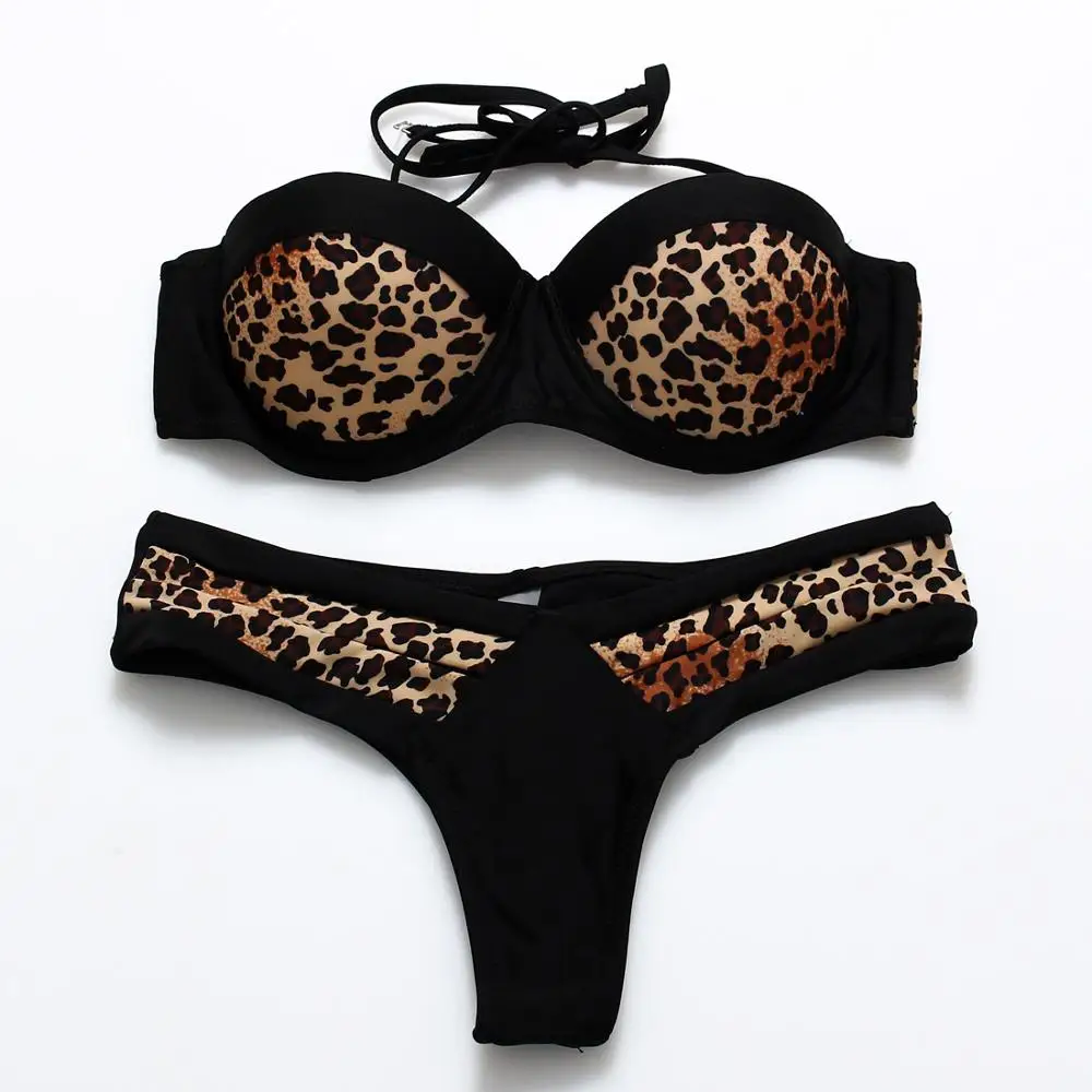 Новинка 2017 соблазнительное женское бикини в стиле пэчворк Женский бандажный