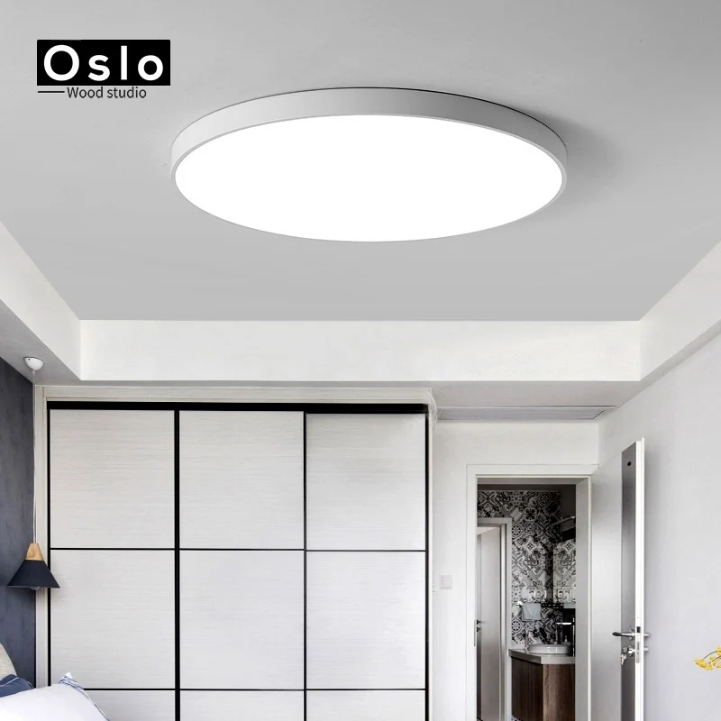 Oslo Wood 5 см ультра тонкие современные светодиодные потолочные лампы светильники с