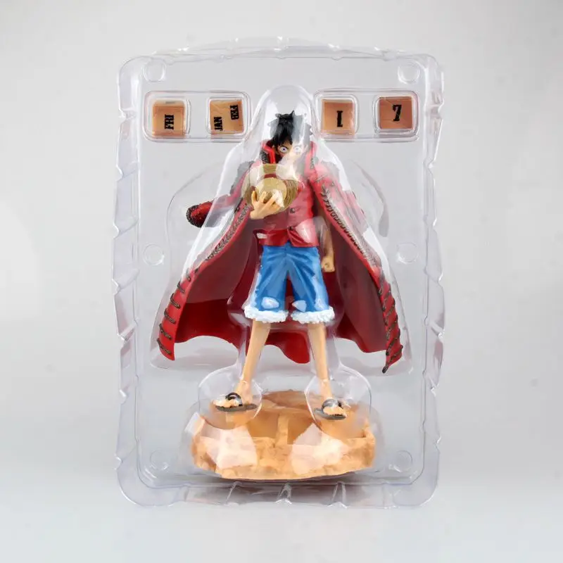 HKXZM 3 вида цветов аниме одна штука 20 см обезьянка D Luffy вечный календарь ПВХ фигурка