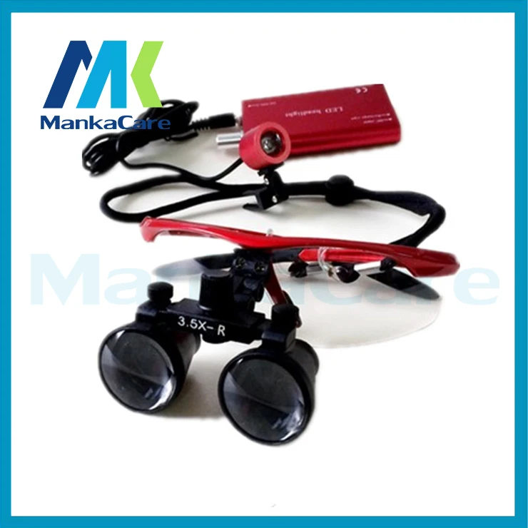Good Quality 3.5X time Dental Surgical Binocular Loupes Magnifier Glasses 100% original surgical optical glass without LED light
