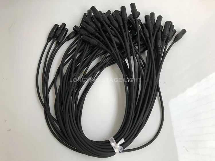 ; набор из 10 шт./лот 1 м-10 м DMX кабель Dmx512 сценическое освещение 3 контактный разъем сценическое освещение оборудование для диджея, Марка DMX