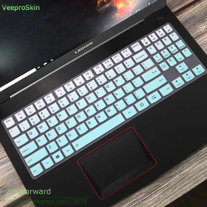 fademint Силиконовая клавиатура защитная оболочка покрытие для 15,6 ''lenovo Легион Y720 Y540 Y530 Y520 R720 Y7000(15'') Y730 Y740(17 '' - Цвет: fademint