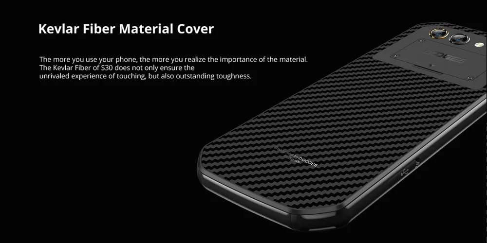 DOOGEE S30 IP68 Водонепроницаемая двойная задняя камера для смартфона 5580 мАч Быстрая зарядка 5," HD MTK6737 Android 7,0 2 ГБ+ 16 Гб 8 Мп отпечаток пальца