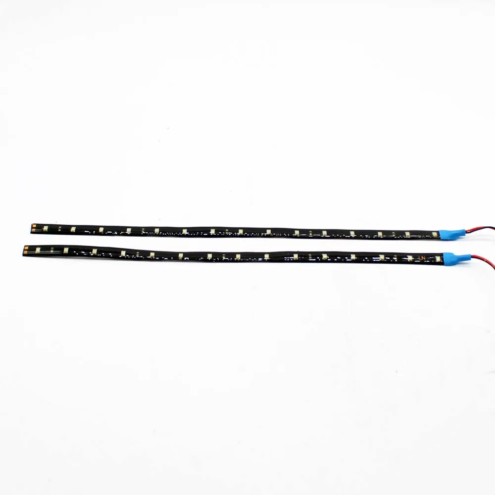 2pcs Waterproof Car Auto Decorative Flexible LED Strip HighPower 12V 30cm 15SMD Daytime Running Light DRL Blue | Автомобили и