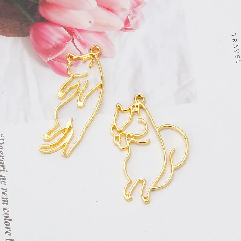 2 шт. ленивая кошка подвеска в виде белки из смолы оправы открытые для создания