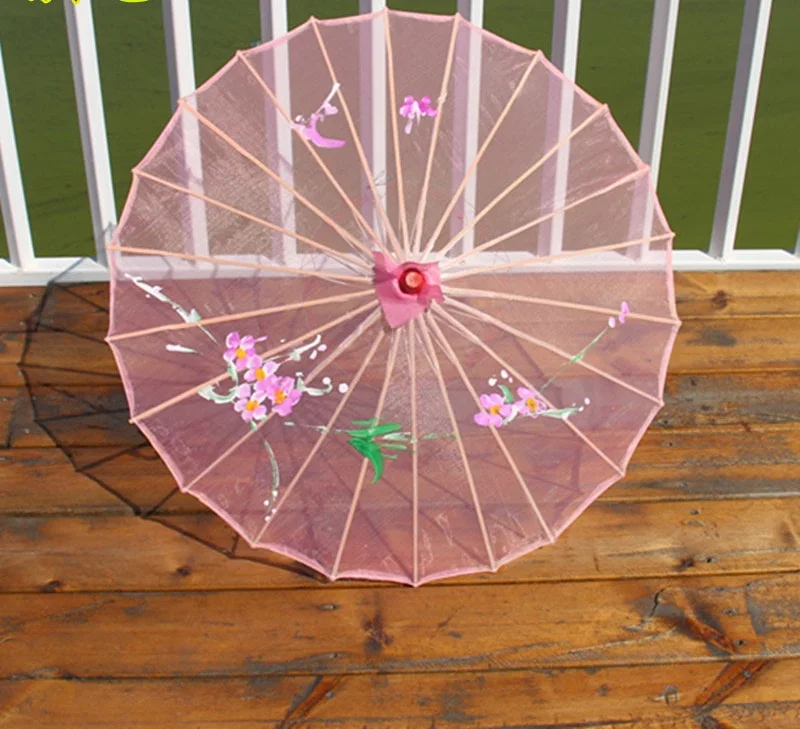 20 шт. Прозрачные Зонтики с бамбуковой ручкой 10 цветов|Зонтики| |