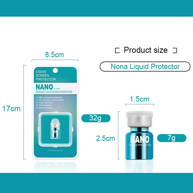 2 мл нано-жидкое стекло Защита экрана олеофобное покрытие пленка универсальная