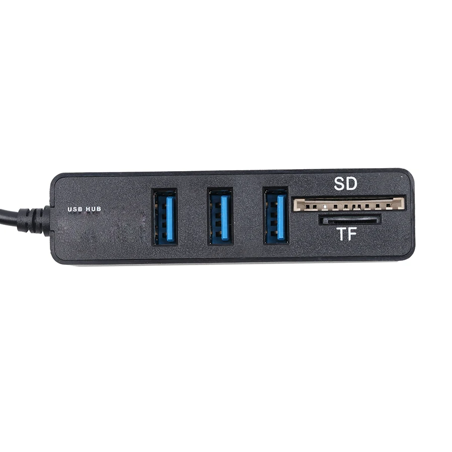 Высокоскоростной usb хаб 2 в 1 kebidu 0 с 3 портами и картридером разветвитель 480 Мбит/с