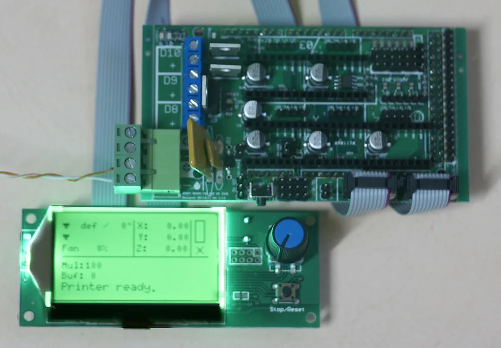 Умные Ramps + AZSMZ 12864 LCD (для Arduino похожие на RAMPS FD или RADDS панель управления 3D