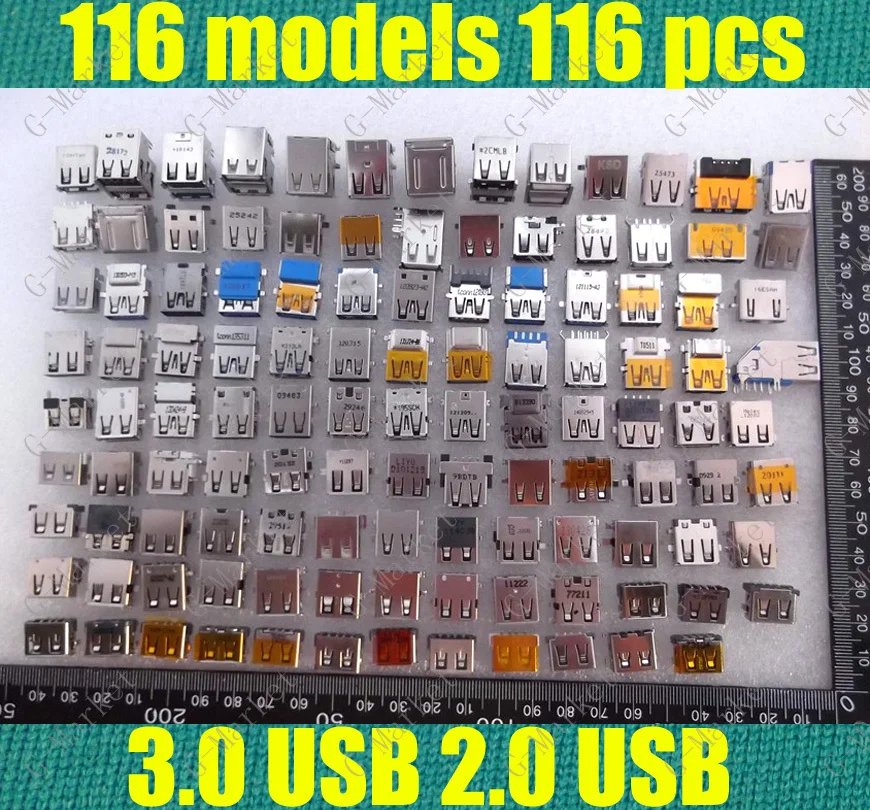 Оптовая продажа 116 моделей шт./лот ноутбук 3 0 USB разъем Гнездовой Бесплатная