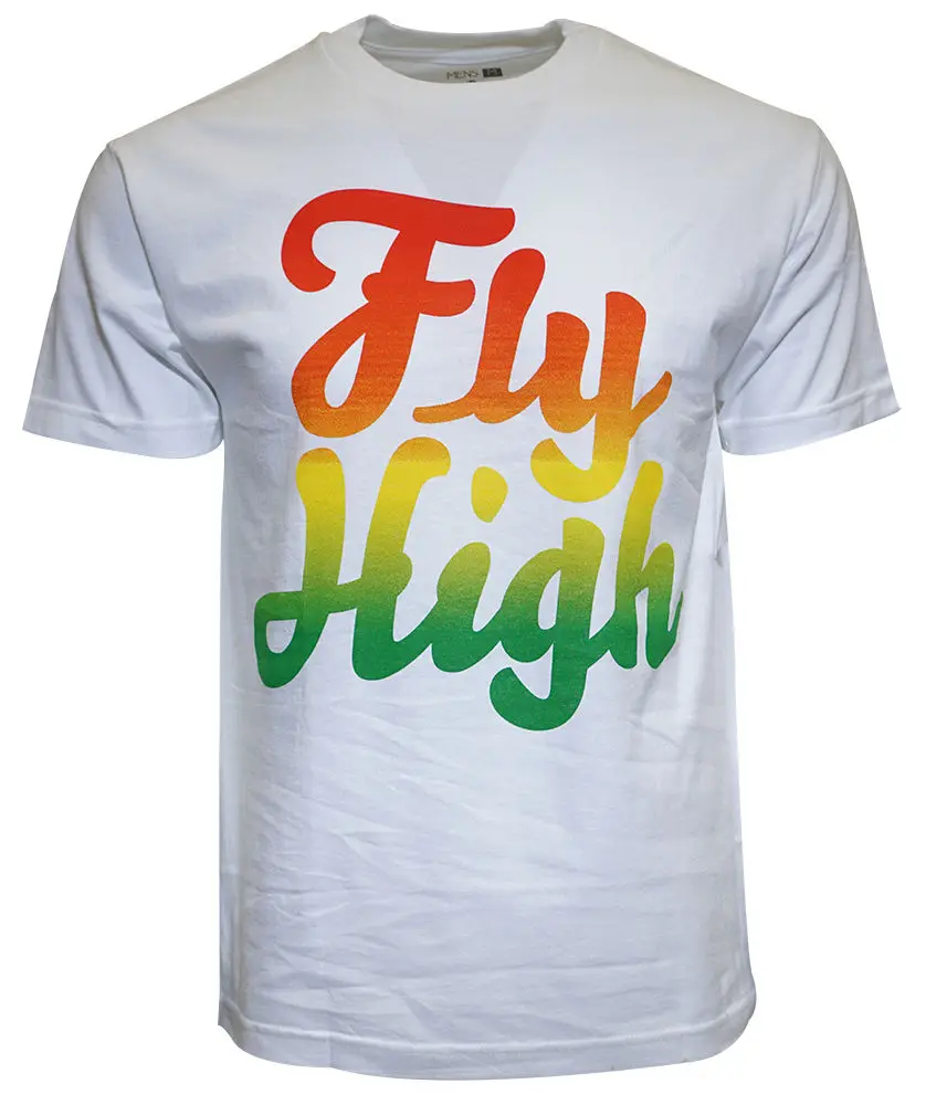 FLY SOCIETY футболка HIGH белый TEE|Мужские футболки| |
