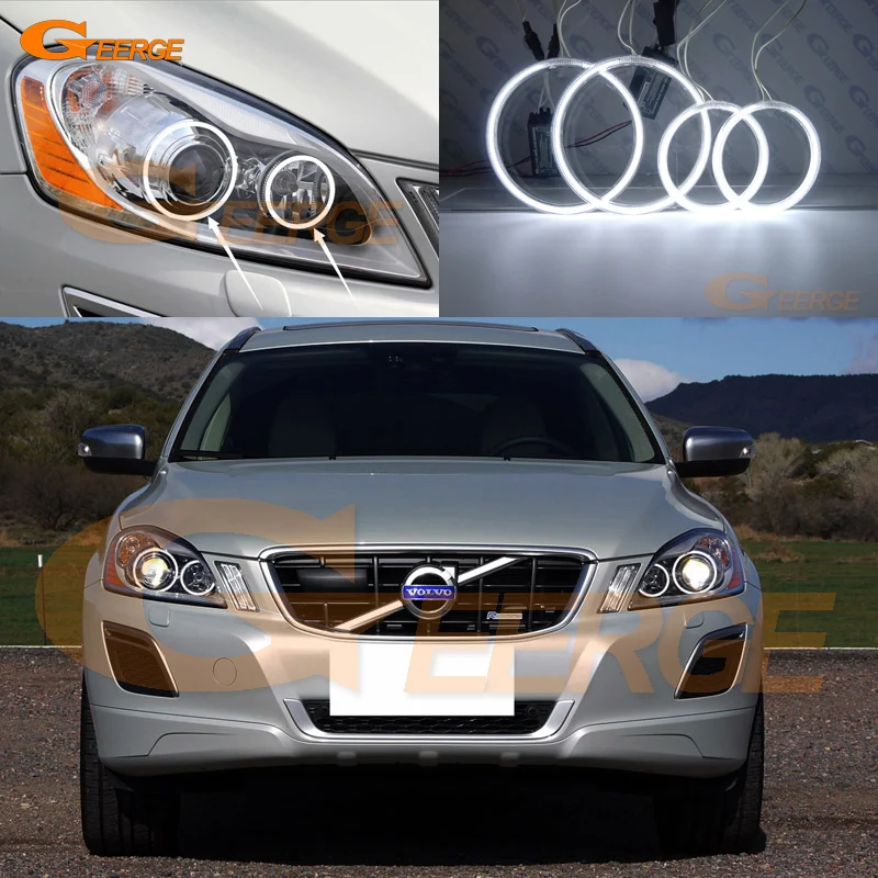 Для Volvo XC60 2009 2010 2011 2012 2013 ксенон отличное ангельские глазки Ультра яркое освещение CCFL ангельские глазки комплект