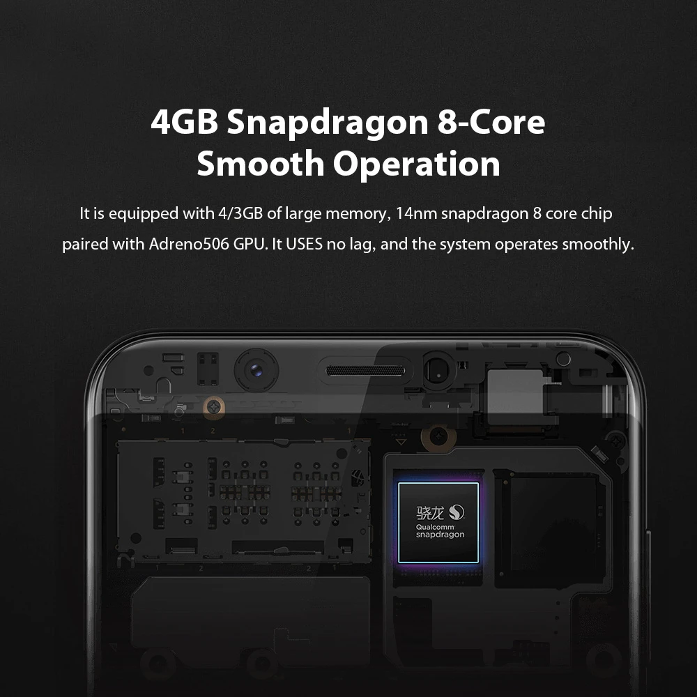 lenovo K9 Note, глобальная версия, 4 Гб ОЗУ, 64 Гб ПЗУ, Snapdragon 450, Android 8,1, 3760 мА/ч, 6,0 дюйма, Face ID, Восьмиядерный мобильный телефон