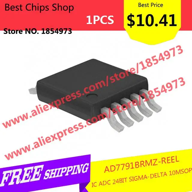 Бесплатная доставка 1 шт. = $10.41 Diy Kit электронные производство AD7791BRMZ REEL IC ацп 24BIT
