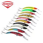 Партия 10 шт. Proberos большие приманки для ловли рыбы, Пластик наживка Плавающая погремушки снасть приманка 15,5 см16,3 г