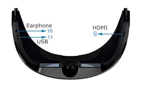 3D 5 8G 40 каналов 98 дюймов ЖК дисплей погружные очки FPV Бинокулярные для очков