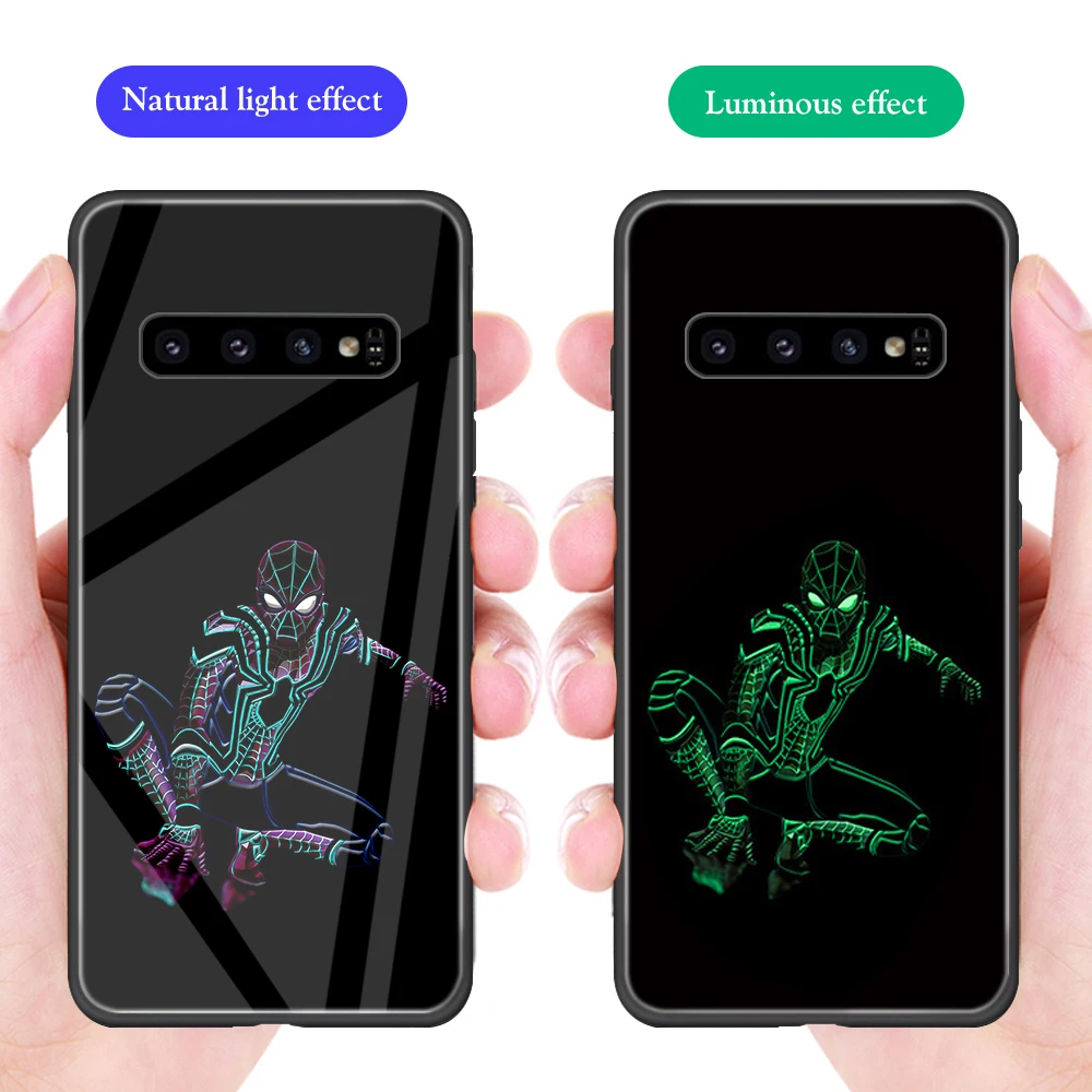 Ciciber для samsung Galaxy S10e S10 S9 S8 Plus S10+ S9+ S8+ чехлы для телефонов из закаленного стекла для samsung Note 9 8 крышка Марвел Тор - Цвет: 11