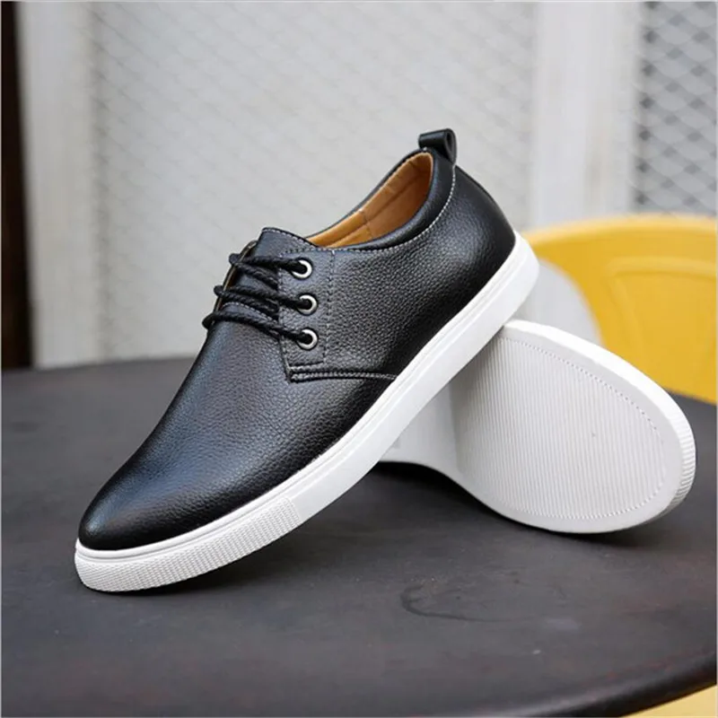 Плюс Размер Мужчины Обувь 2017 Весна Осень Синтетическая Кожа Повседневная