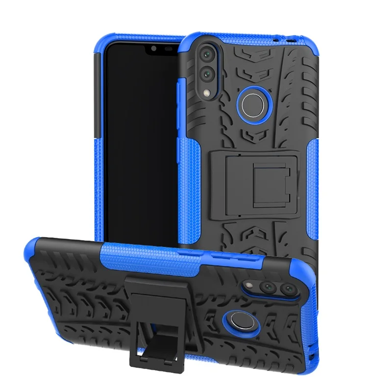 blue Чехол для Huawei Honor 8C 8X 7A 7C 7X8 9 10 Lite 5A 5C 5X 6X Y5 Y6 Y7 Prime Y9 Nova 2i 3i противоударный чехол для телефона повышенной прочности с протекторным рисунком и крышка - Цвет: blue