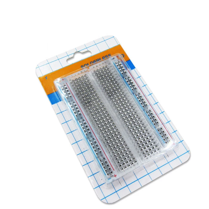 400 Tie Point Interlocking Solderless mini Breadboard Transparent breadboard 83X55 mm Crystal T | Компьютеры и офис