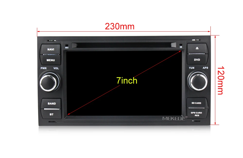 7 дюймов 2 Din Автомобильный dvd-плеер для Ford Focus Galaxy Fiesta S Max C Max Fusion Transit Kuga, Indash gps Navi, радио, стерео, Bluetooth