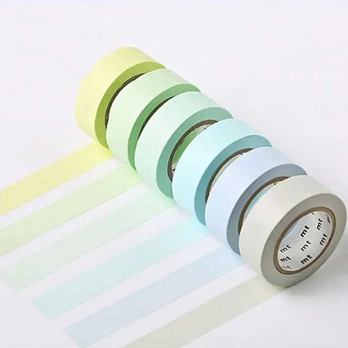 MT сплошная лента для маскировки пастельный цвет японский Васи 12 цветов s |