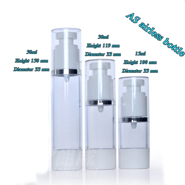 

Прозрачная бутылка с насосом, 30 мл, 200 шт./лот, безвоздушные бутылки для косметической упаковки