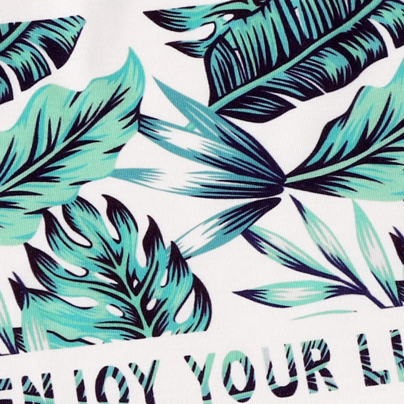 SHEIN/Детская футболка с принтом в виде букв и растений для девочек, с леггинсами комплекты из двух предметов в стиле бохо г. Летняя облегающая детская одежда с короткими рукавами