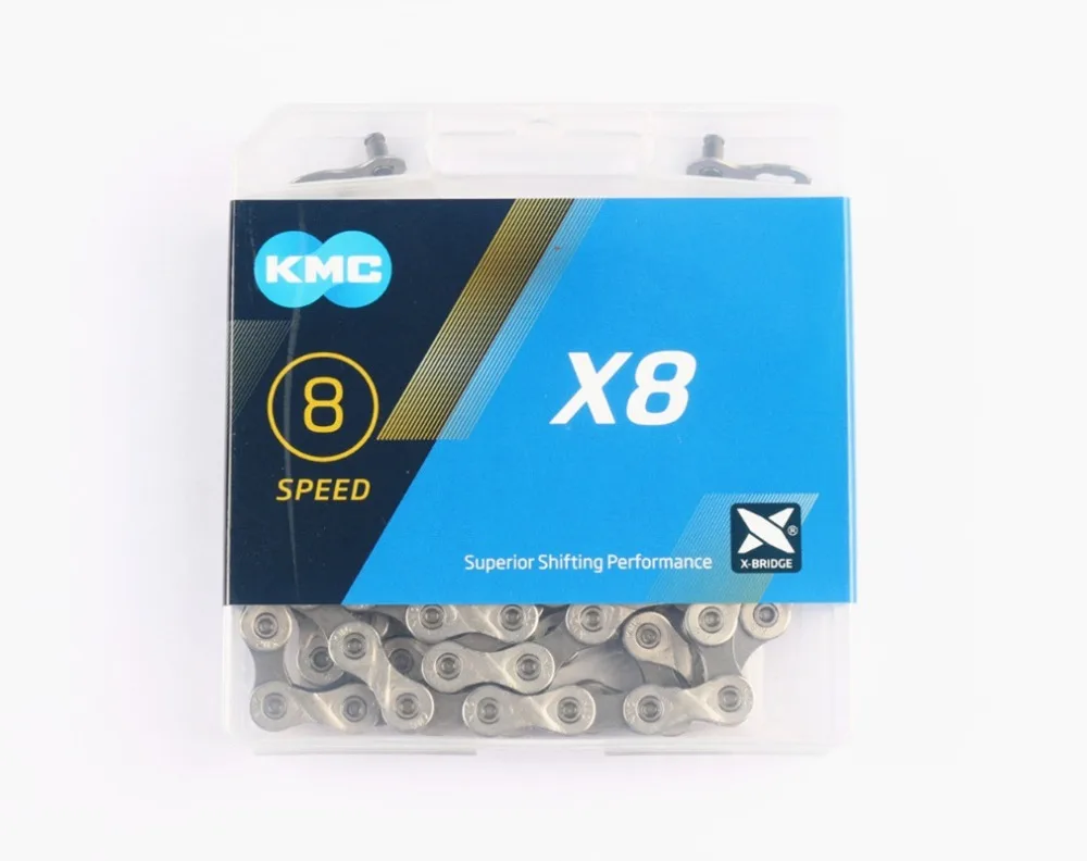 Супер светильник KMC X8 X8.93 двойная цепь 8 скоростей MTB горный дорожный велосипед для