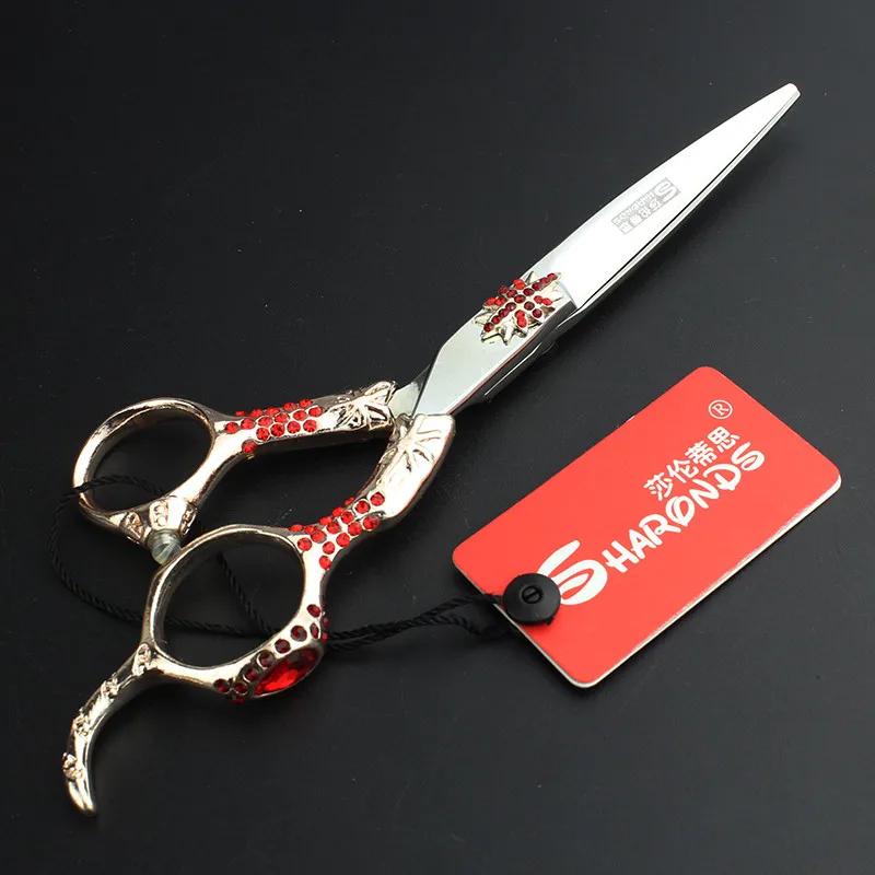 cutting scissors Q Sharonds дюймов 6 дюймов японский импорт 440c Professional Парикмахерские ножницы из нержавеющей стали ножницы для резки и филировочные ножницы - Цвет: cutting scissors Q
