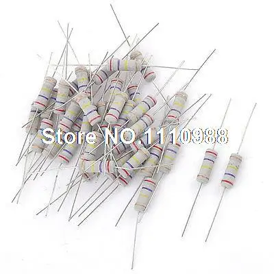 

40 Pcs Axial Leads 270K Ohm 2W Resistance Fixed Carbon Film Resistors