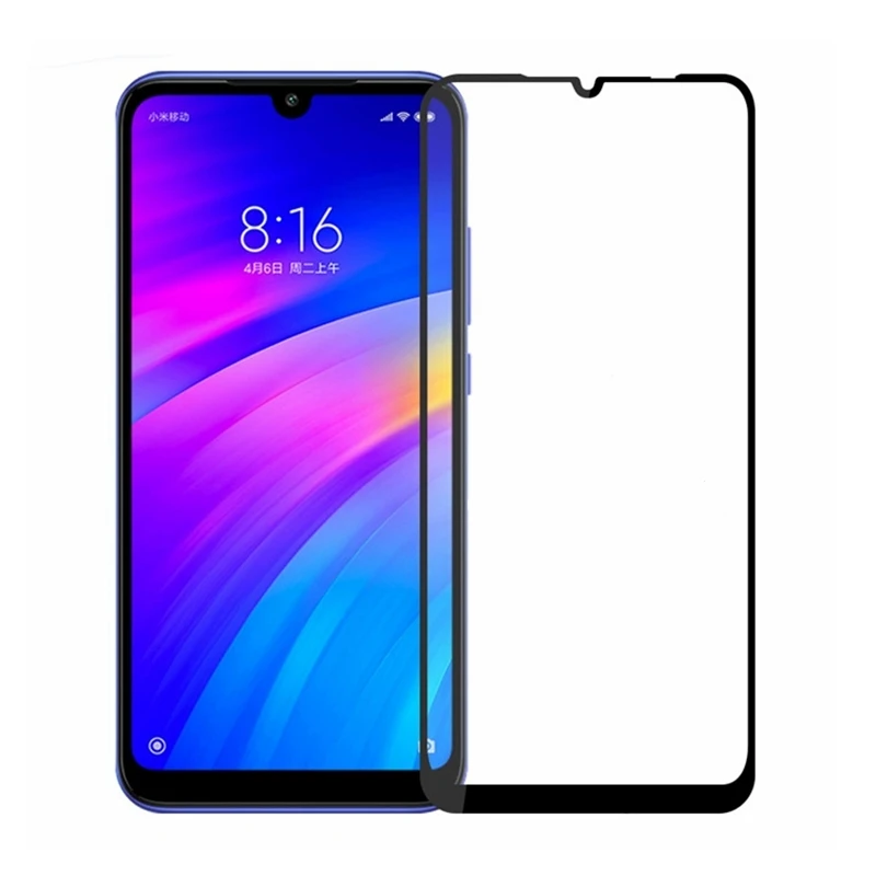 Стекло на клеевой основе для Xiaomi Redmi 7 Защита экрана пленка из закаленного стекла