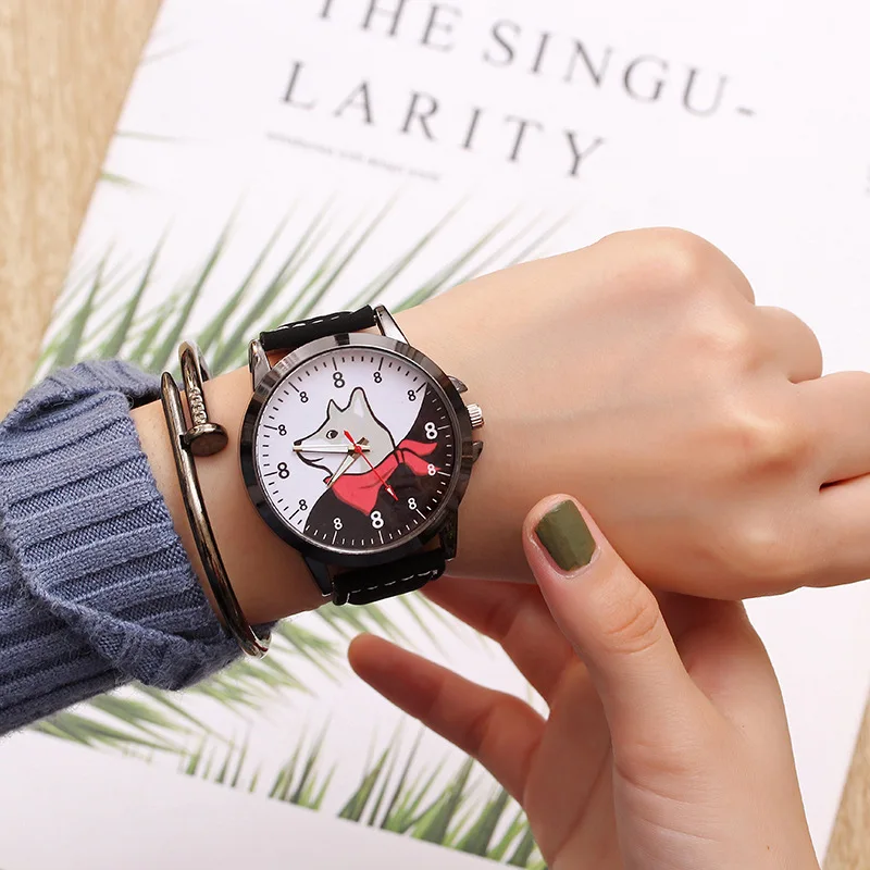 Стиль Собаки детские наручные часы подарок для девочек мальчиков модные