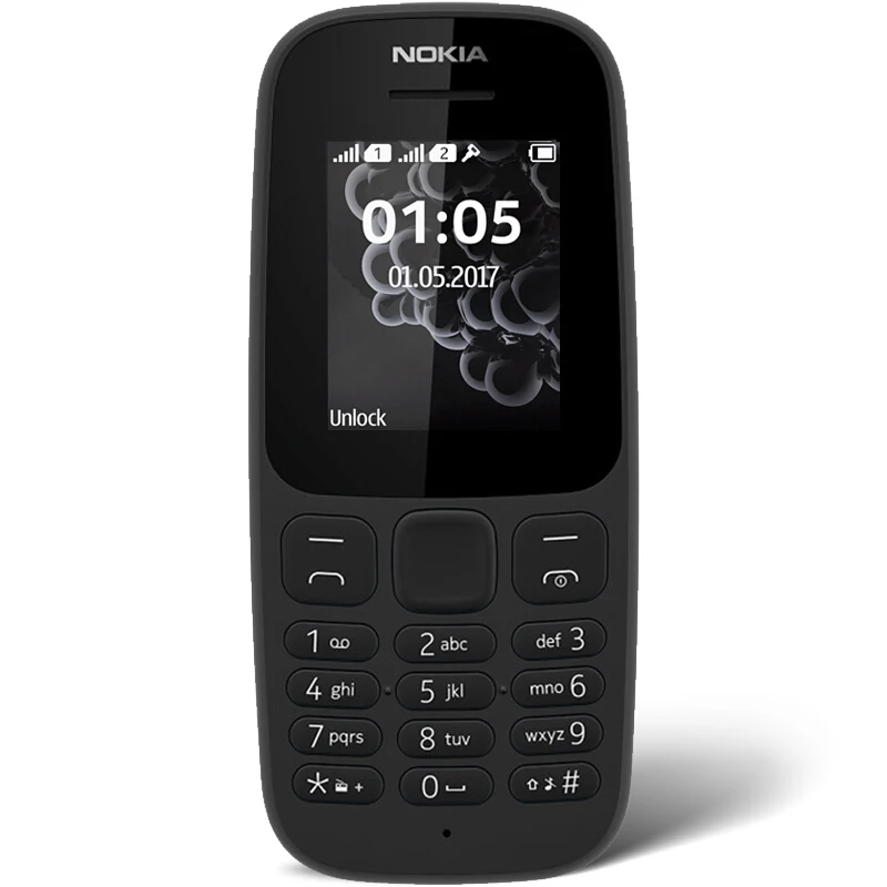 Оригинальный Nokia 105 DS (TA-1034) новинка 2017 модель 1 77 ''GSM Dual SIM 800 мАч клавиатура