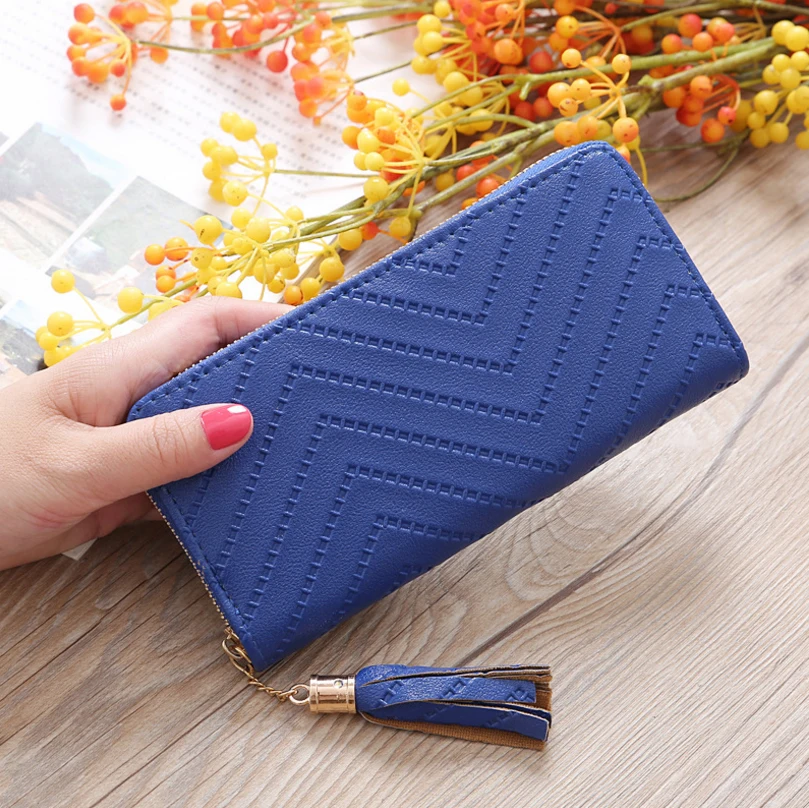 Женский кожаный кошелек простой Cartera Mujer Роскошный 2018 Portefeuille Femme модный длинный