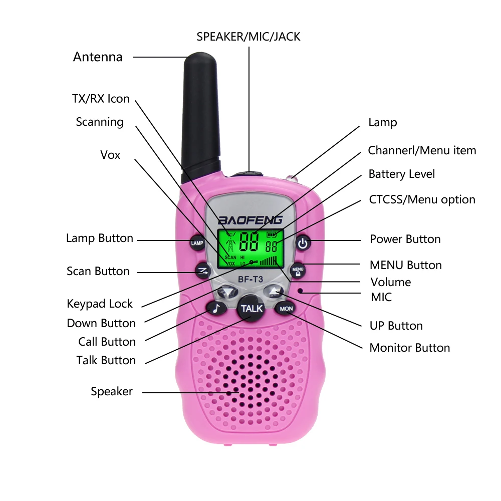 2 предмет Нижнее белье из хлопка для детей Иди и болтай Walkie Talkie дети радио мини
