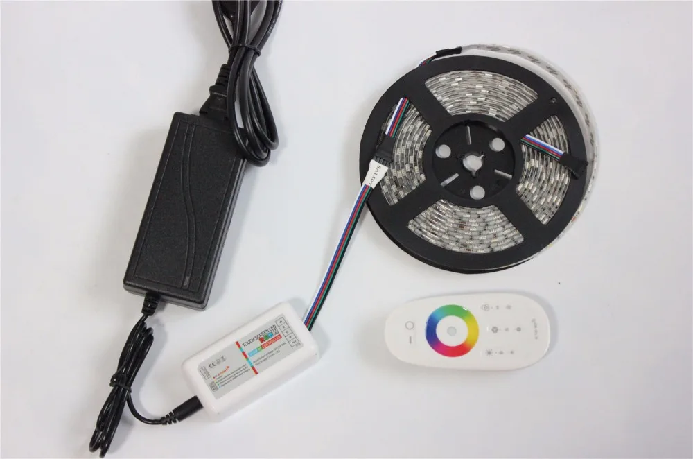 Светодиодная лента RGBW RGBWW водонепроницаемая IP67/65/20 5050 15 м 20 10 5 12 В + Радиочастотный