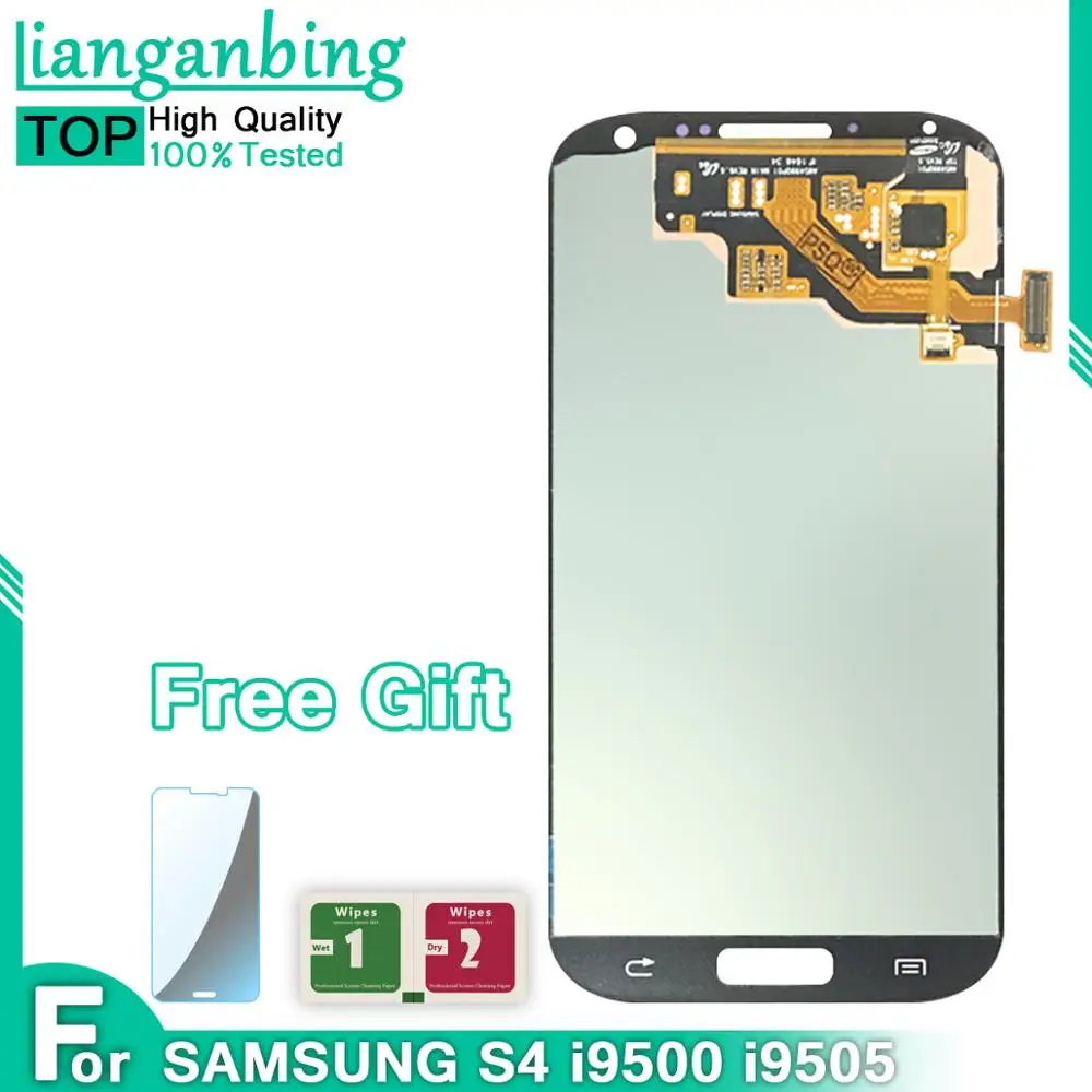 Новый Super AMOLED LCD S4 i9500 i9505 i9506 i337 дисплей 100% протестированный рабочий сенсорный