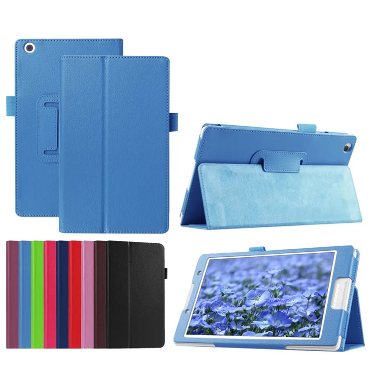 ПУ кожа чехол для lenovo tab 3 8 8,0 TB3-850F 850 M 850X планшеты личи кожа+ пленка+ стилус