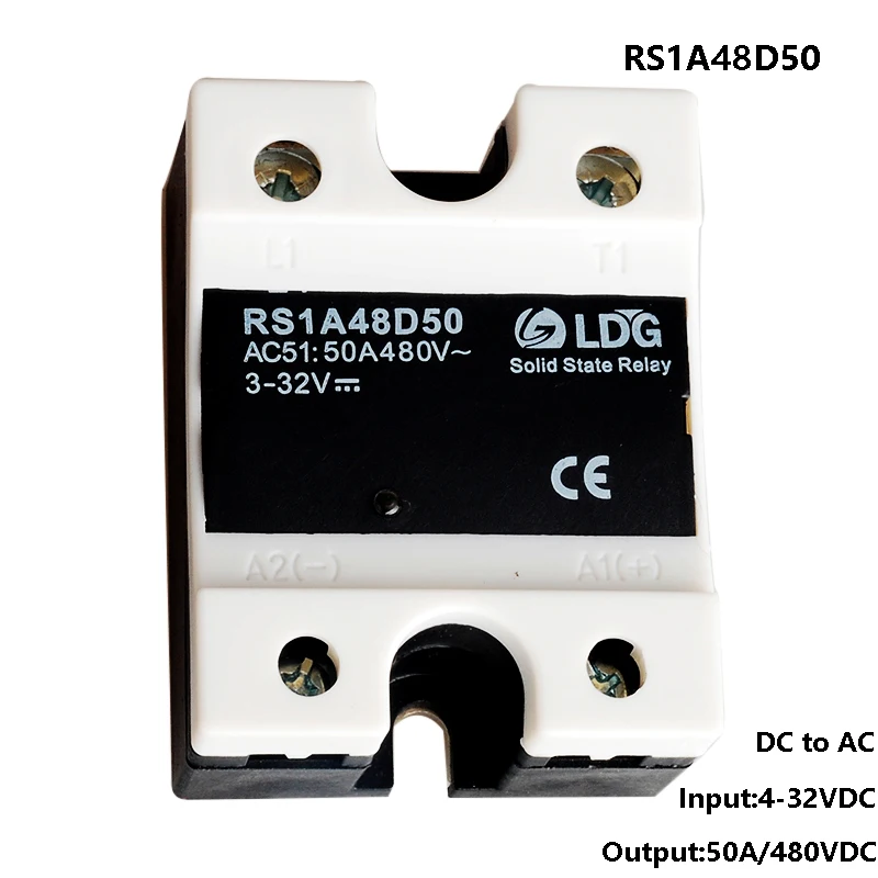 Реле постоянного тока RS1A48D50 2 шт. вход 5 В 12 24 32 твердотельное реле выход Triac 50 а/42 530