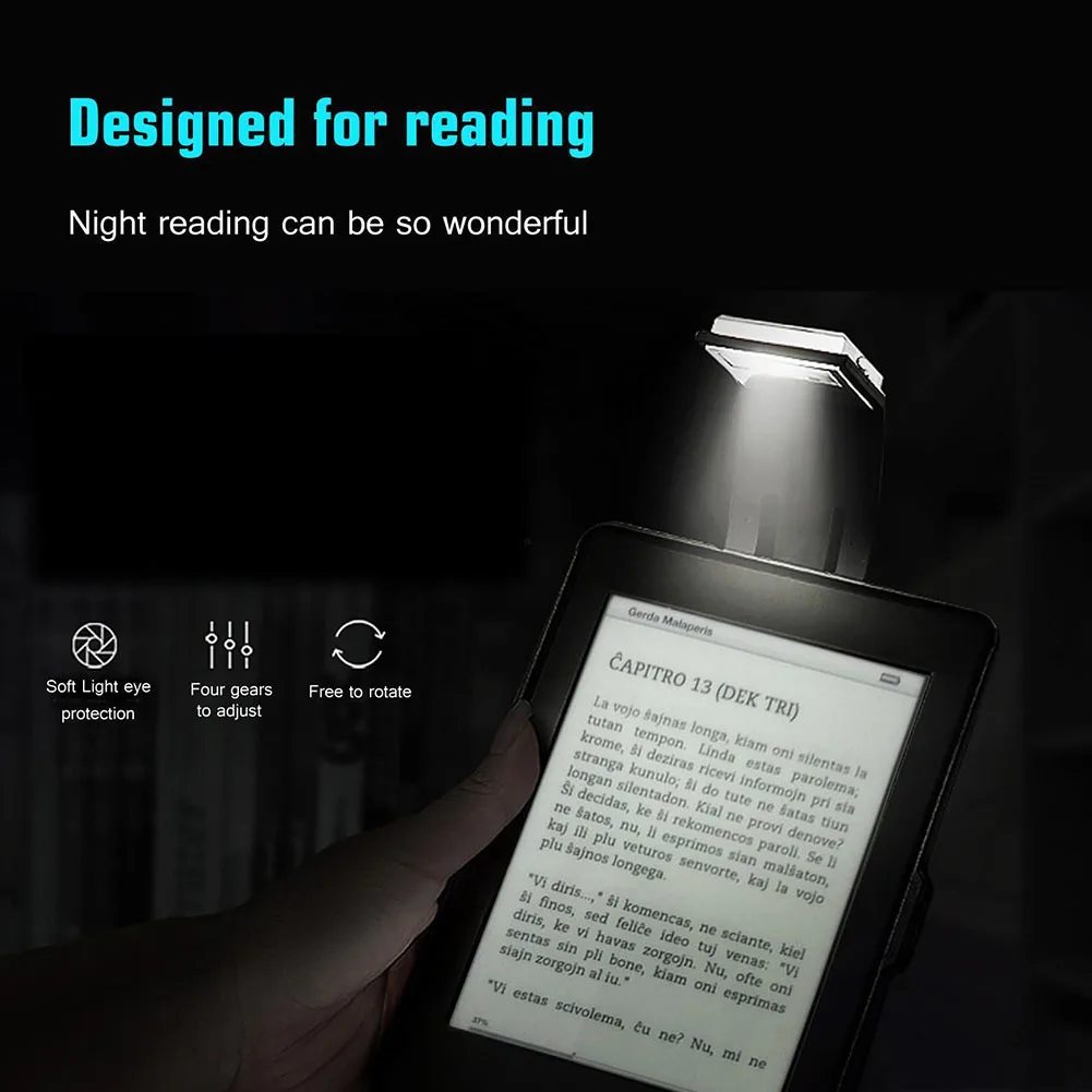 Портативная креативная Складная Светодиодная лампа для чтения книг со съемным