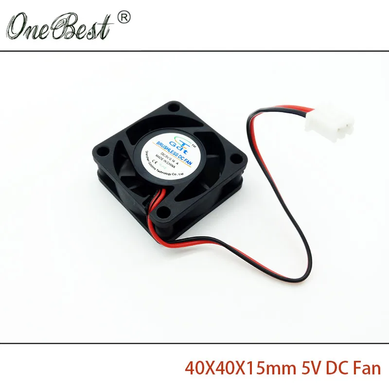 Бесщеточный 4015 вентилятор DC 5V 0.14A маленький источник питания 4 см 40 мм охлаждения