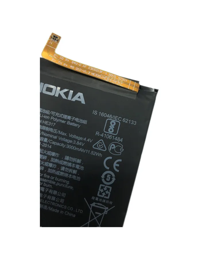 Оригинальный аккумулятор HE317 3000 мАч для Nokia 6 nokia6 N6 TA 1000 1003 1021 1025 1033 1039 HE 317