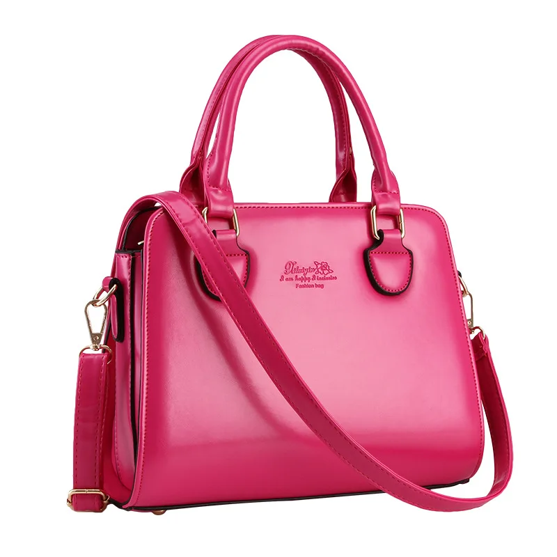 2016 summer new Europe Street candy color bags Pu shoulder bag on a cross |